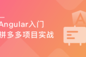 Angular 8开发拼多多WebApp－从基础到项目实战完结无密